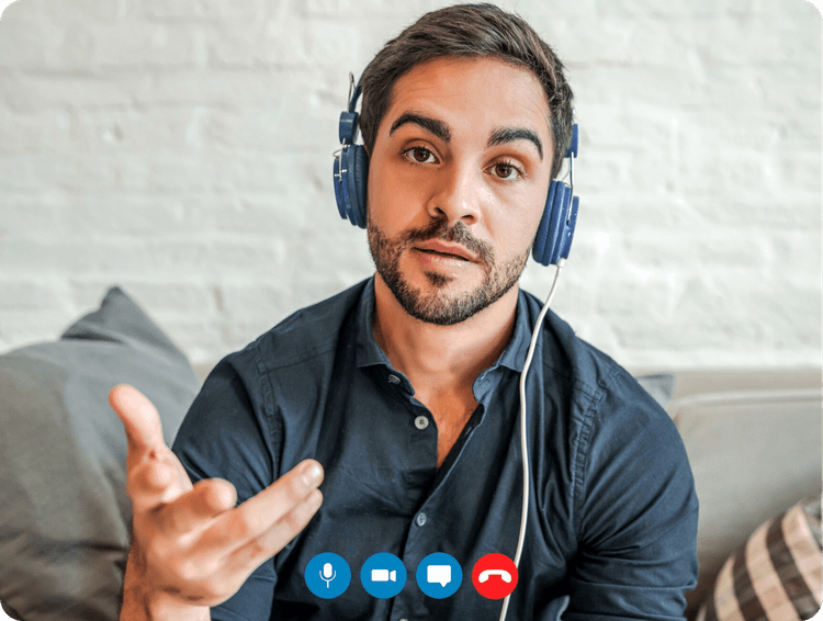 Video call with professional